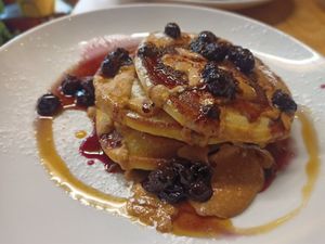 Sweet pancakes at Cafe Van Gogh in South West London