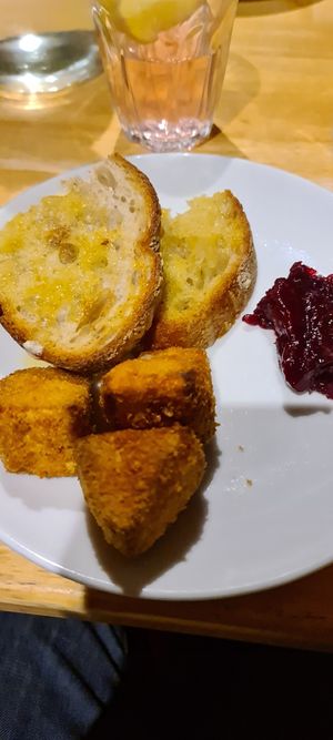 Deep fried camembert at Cafe Van Gogh in South West London