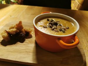 This is from Café Van Gogh's regular Menu  at Cafe Van Gogh in South West London