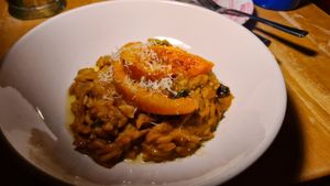 Butternut squash orzo at Cafe Van Gogh in South West London