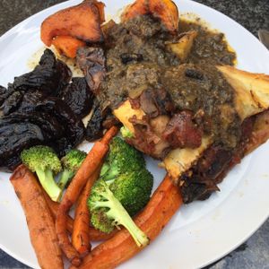 Sunday roast - mushroom bourginon  at Cafe Van Gogh in South West London