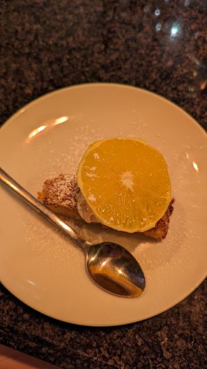 Citrus cake  at Cafe Van Gogh in South West London