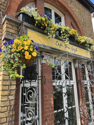   at Cafe Van Gogh in South West London