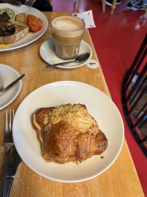Almond croissant yum!  at Cafe Van Gogh in South West London