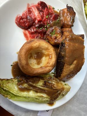 The delicious Sunday roast at Cafe Van Gogg!   at Cafe Van Gogh in South West London