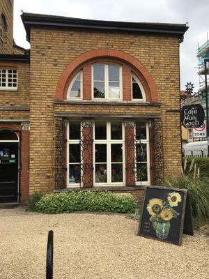 From the outside at Cafe Van Gogh in South West London