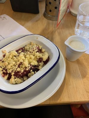 Crumble at Cafe Van Gogh in South West London
