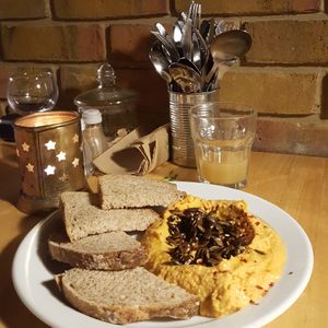 Housemade hummus at Cafe Van Gogh in South West London