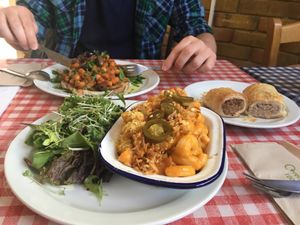 Amazing mac and cheese at Cafe Van Gogh in South West London