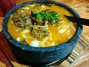 Kimchi soup  at Ereenzu Restaurant in 