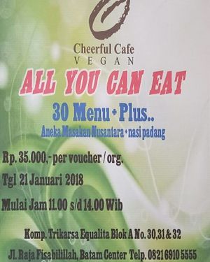 address at Cheerful Cafe in 