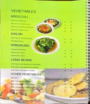 vegetables at Cheerful Cafe in 