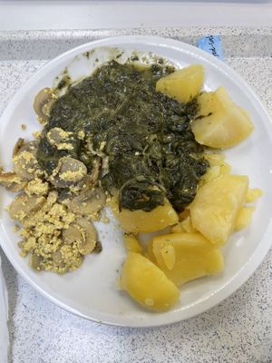 Ruhrtofu mit Spinat  at Mensa Otto-Behaghel-Strasse in Giessen