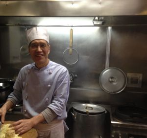 The lovely chef at Kinkarou in Nagoya