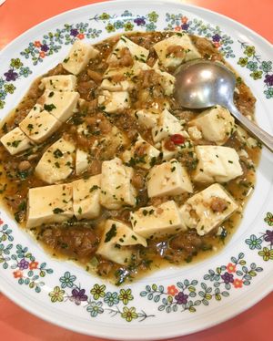 Mapo tofu at Kinkarou in Nagoya