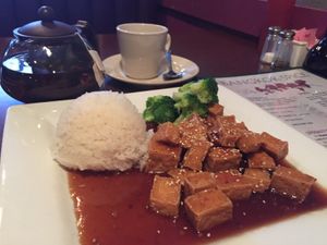 Swapped General Tso chicken for tofu! at Bangkok Spice in West Monroe