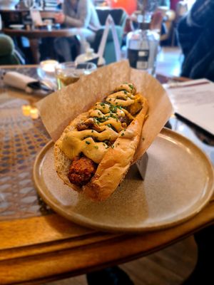 Breakfast dog at PAN's Bebop in Essen