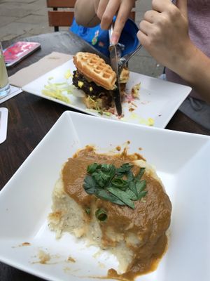 food was too good that i forgot to take a photo before eating at PAN's Bebop in Essen