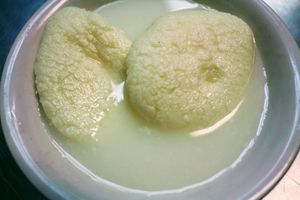 Rasmali, sweet made with milk with mouth watering taste. at Himalayan Indian Cuisine in Charlottetown