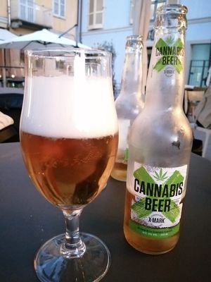 Birra alla cannabis at OrtoZero Cafe in Alessandria