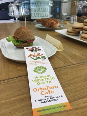 Vegan BURGHER at OrtoZero Cafe in Alessandria