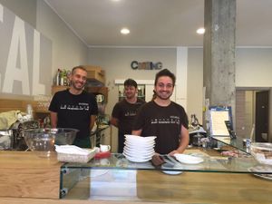 friendly, social and amazing people at OrtoZero Cafe in Alessandria