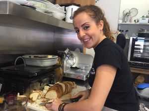 lovely people for lovely food at OrtoZero Cafe in Alessandria