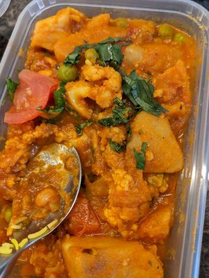 Aloo Gobi Matar at Tuk Tuk Toll-X in Edinburgh