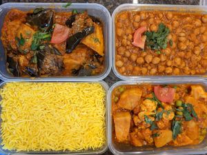 Aloo Gobi Matar

£5.95

1x

Channa Masala

£5.75

1x

Tandoori Roti

£2.45

1x

Baby Aubergine and Potato

£5.95

1x

Pilau Rice at Tuk Tuk Toll-X in Edinburgh