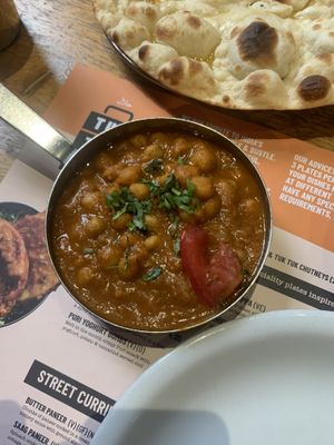 chana masala  at Tuk Tuk Toll-X in Edinburgh