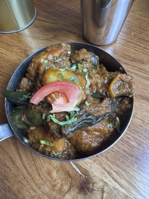 Baby aubergine and tatties   at Tuk Tuk Toll-X in Edinburgh