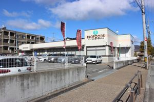 Profoods store from the outside. at Profoods in Minoo