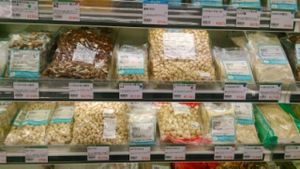 More bulk nuts at Profoods in Minoo