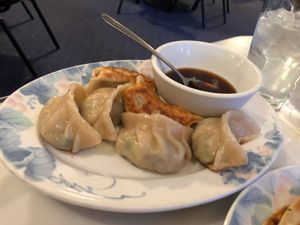 Vegetable pot stickers (amazing!) at China Chef in Cotati