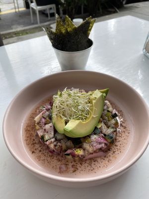 Aguachile. Very good! Refreshing  at Vegamo Centro in Mexico City