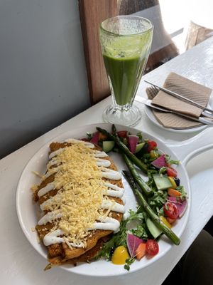 Breakfast omelette  at Vegamo Centro in Mexico City