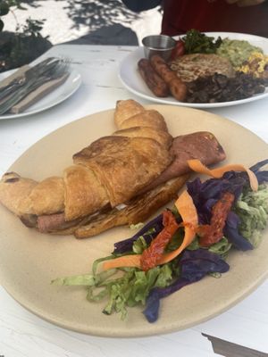 Ham and cheese croissant  at Vegamo Centro in Mexico City