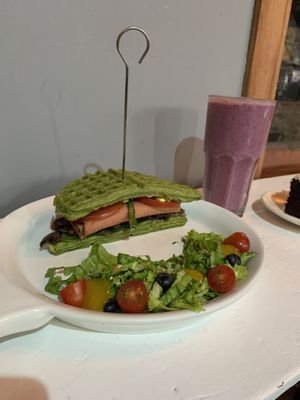 Waffle sandwich  at Vegamo Centro in Mexico City