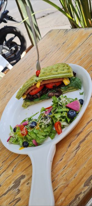 Waffle Sandwich Chewbacca at Vegamo Centro in Mexico City