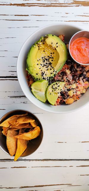 Protein Bowl at Vegamo Centro in Mexico City