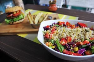 Quinoa salad at Vegamo Centro in Mexico City