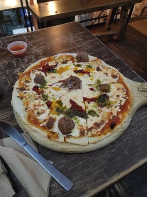 Pizza 3 quesos deliciosa at Vegamo Centro in Mexico City