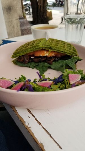 Chewbacca waffle at Vegamo Centro in Mexico City