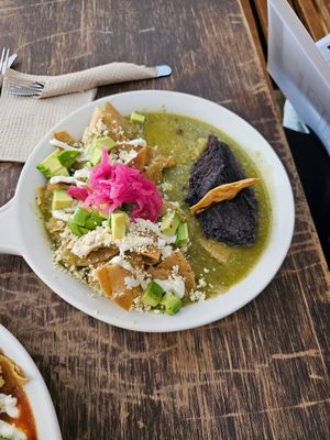 Chilaquiles verdes at Vegamo Centro in Mexico City