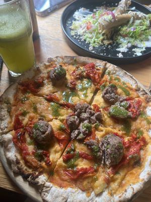 3 queso pizza   at Vegamo Centro in Mexico City