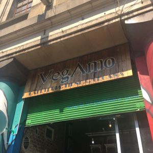 store front of Veg Amo at Vegamo Centro in Mexico City