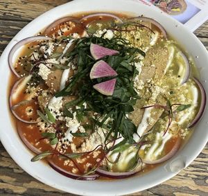 A vegan Mexican dish   at Vegamo Centro in Mexico City