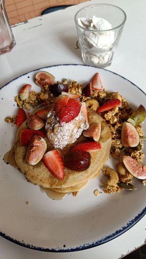 Hotcakes at Vegamo Centro in Mexico City