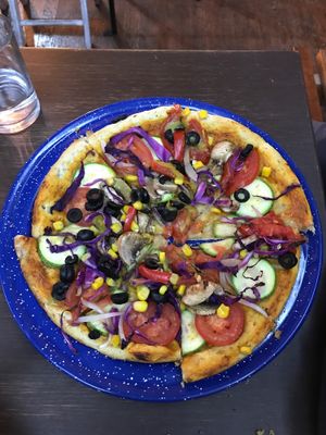Veggie Pizza.  :) at Vegamo Centro in Mexico City