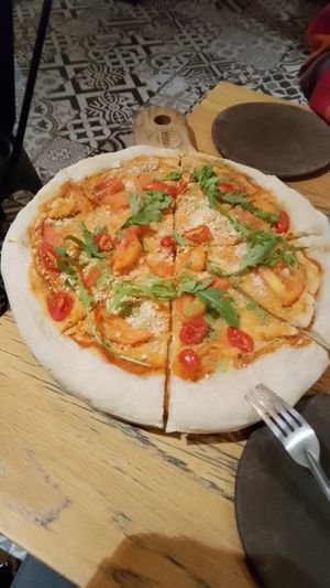 Margarita Pizza at Vegamo Centro in Mexico City